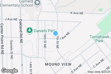 Map image of the property - 1001 17th St NE