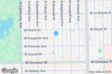Map image of the property - 1333 N Rockwell St