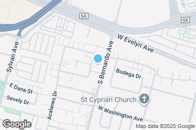 Map image of the property - 151 S Bernardo Ave