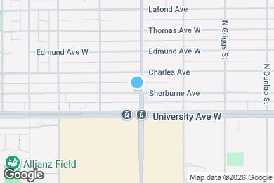 Map image of the property - 1341 Sherburne Ave