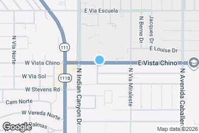 Map image of the property - 401 E Vista Chino