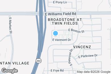 Map image of the property - 2456 E Vermont Dr