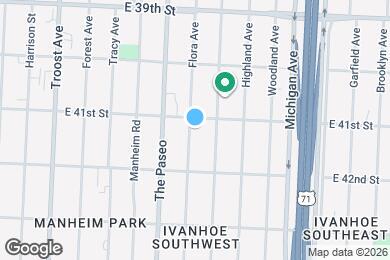 Map image of the property - 4107 Flora Ave