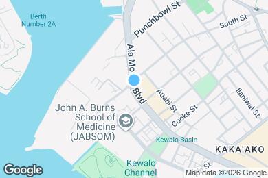 Map image of the property - 610 Ala Moana Blvd