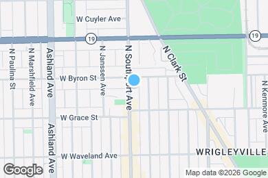 Map image of the property - 3841 N Southport Ave