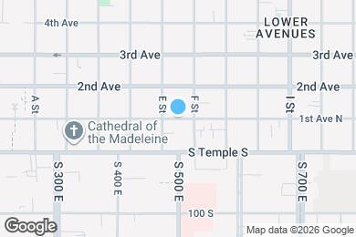 Map image of the property - 418 E 1st Ave