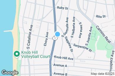 Map image of the property - 624 S Pacific Coast Hwy