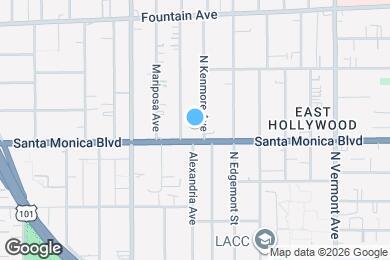 Map image of the property - 1111 N Kenmore Ave