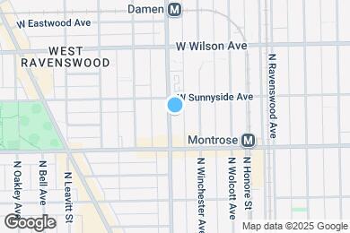Map image of the property - 4443 N Damen Ave