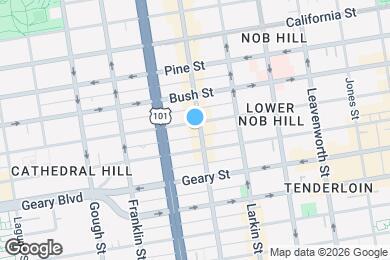 Map image of the property - 1201 Sutter St