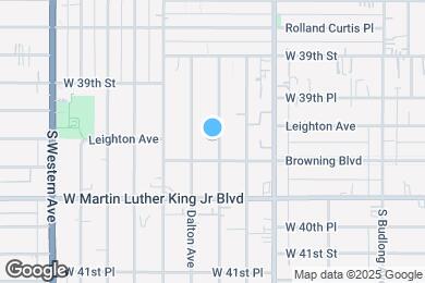 Map image of the property - **Charming 3-Bedroom Unit in Prime Los Angeles Location – 3963 Halldale Avenue**