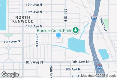 Map image of the property - Booker Creek Apartments