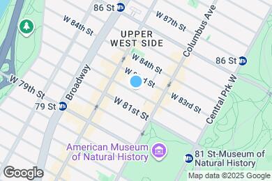 Map image of the property - 131 W 82 St