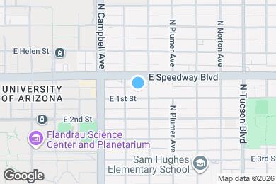 Map image of the property - 2027 E 1st St