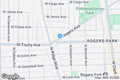 Map image of the property - 2048 W Touhy Ave