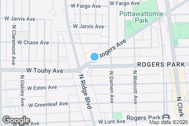 Map image of the property - 7225 N Rogers Ave