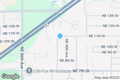 Map image of the property - 1031 NE 39th Ct