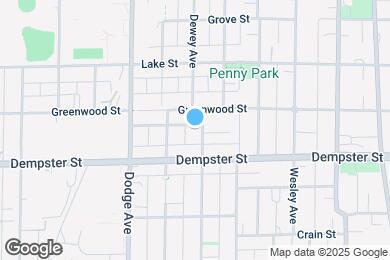 Map image of the property - 1326 Dewey Ave