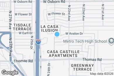 Map image of the property - 2339 W Avalon Dr