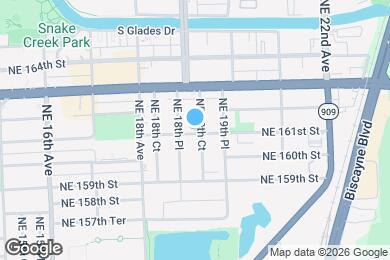 Map image of the property - 16100 NE 19th Ct