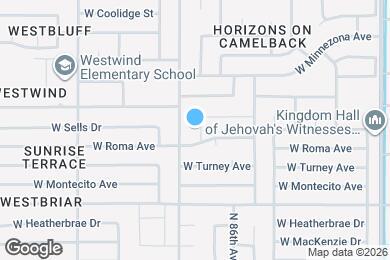 Map image of the property - 4432 N 86th Dr