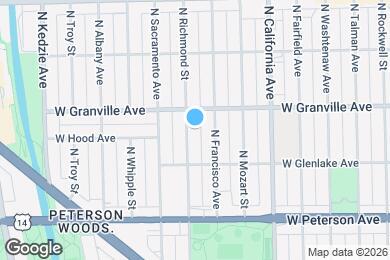 Map image of the property - 6137 N Richmond St