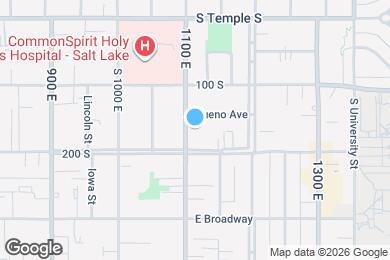 Map image of the property - 161 S 1100 E