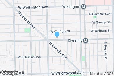 Map image of the property - 1136 W Diversey Pkwy
