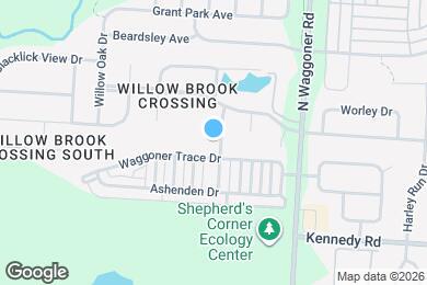 Map image of the property - 1121 Streamside Dr