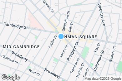 Map image of the property - 136 Inman St
