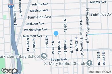 Map image of the property - 2844 Jefferson Ave