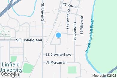 Map image of the property - 1127 SE Rollins Ave