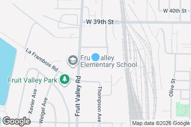 Map image of the property - 1915 W 36th St