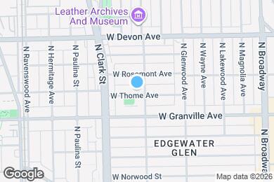 Map image of the property - 1506 W Thome Ave
