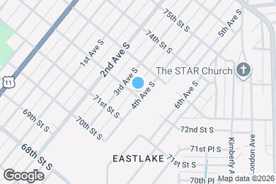 Map image of the property - 7200 4th Ave S