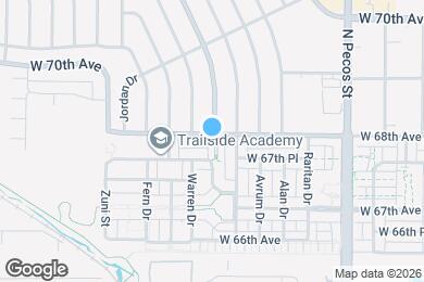Map image of the property - 2053 W 67th Pl