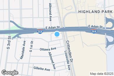 Map image of the property - 229 E Southern Heights Ave