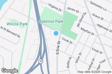Map image of the property - 1004 S Erie St