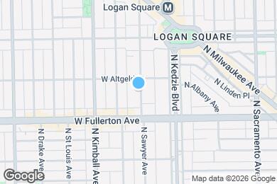 Map image of the property - 2436 N Sawyer Ave
