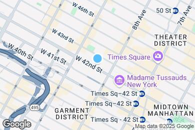 Map image of the property - 321 W 42nd St