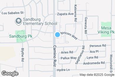 Map image of the property - 11161 Camino Ruiz