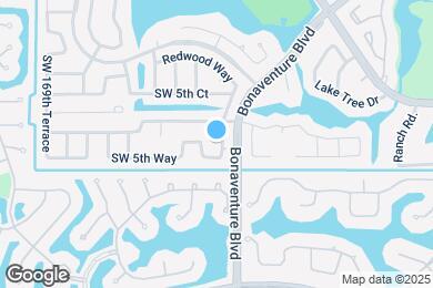 Map image of the property - 581 SW 166th Terrace