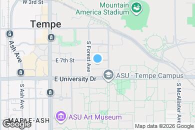 Map image of the property - Astria Tempe