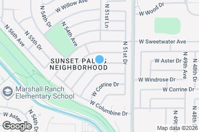Map image of the property - 5205 W Aster Dr
