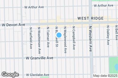 Map image of the property - 2554 W Rosemont Ave