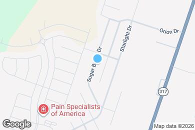 Map image of the property - 823 Sugar Brook Dr