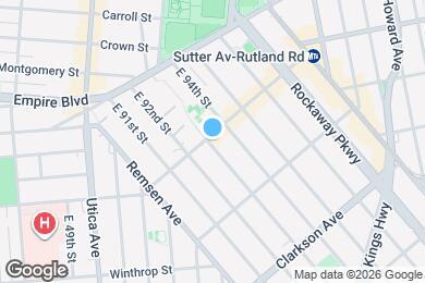 Map image of the property - 107 E 93rd St