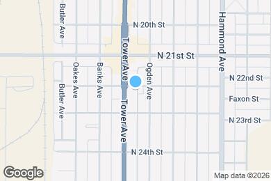 Map image of the property - 1714 N 22nd St