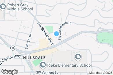 Map image of the property - 1509 SW Sunset Blvd