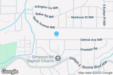 Map image of the property - 2015 Detroit Ave NW